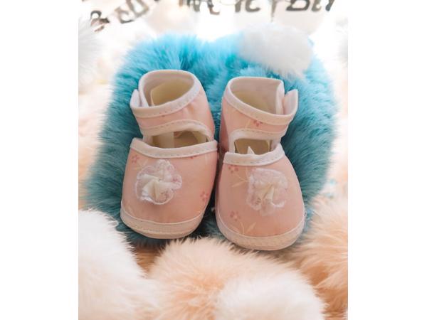 Babyschoenen Newborn Roze Met Roos