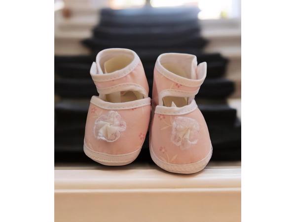 Babyschoenen Newborn Roze Met Roos