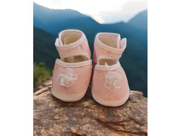 Babyschoenen Newborn Roze Met Roos