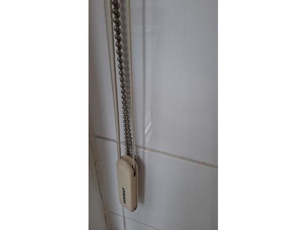 Verticale lamellen kleur wit op rail