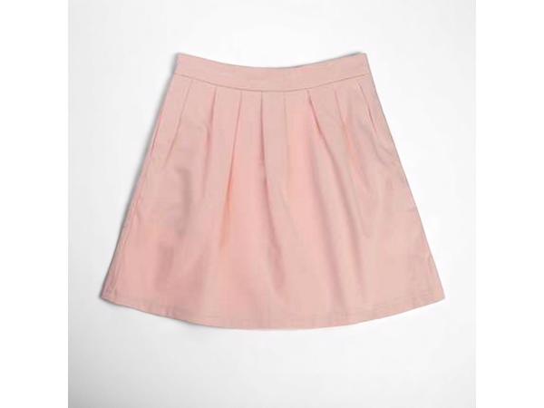 Meisjes plooi rok lichtroze 170