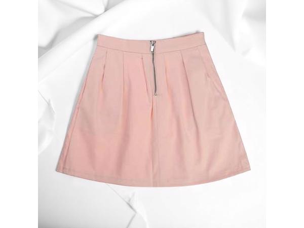 Meisjes plooi rok lichtroze 170