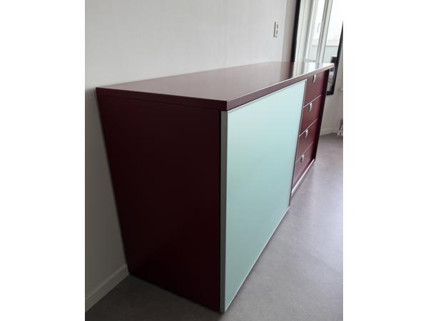 Dressoir Bordeaux rood mdf 180 cm