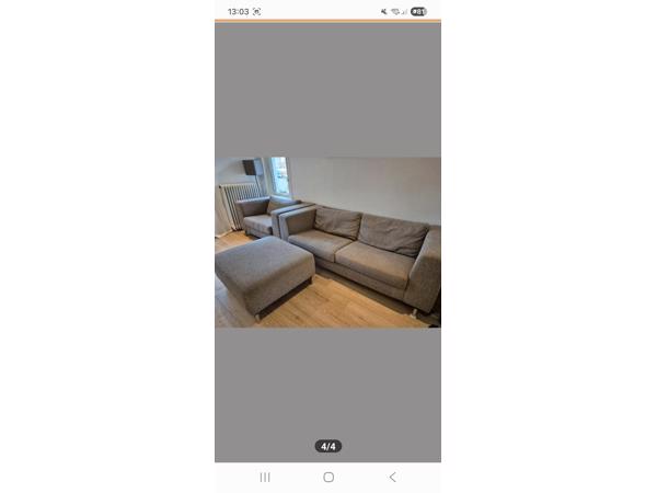 Bank, loveseat en hocker