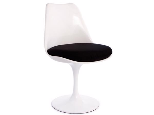 stoel design Tulip Saarinen glanzend kussen hoogte 5 cm