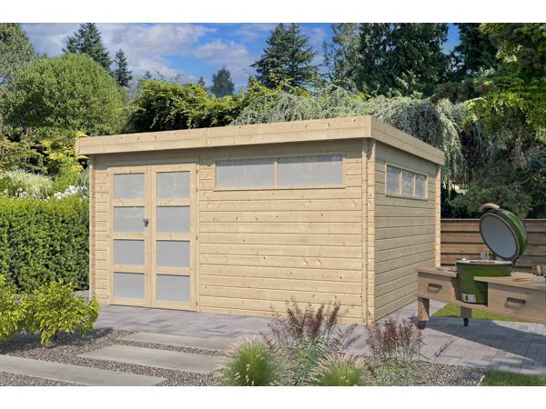 NIEUW Modern blokhut 44mm: 4604ISO --Geisoleerd dak---