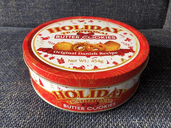 Koektrommel Holiday traditional butter cookies blik