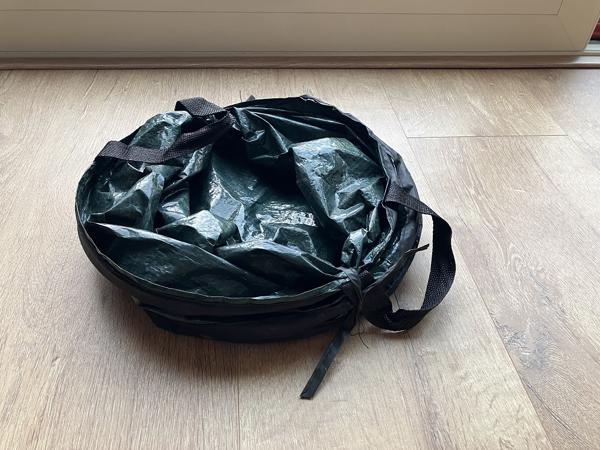 Afvalgrijper 95 cm met herbruikbare en opvouwbare verzamelzak