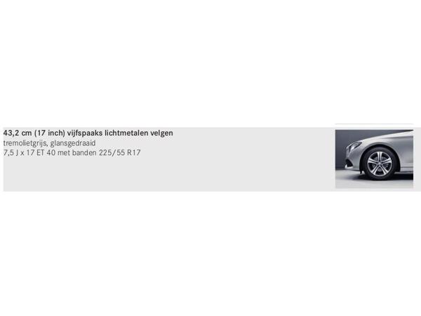 Lichtmetalen velgen + banden 17” voor mercedes E winterset