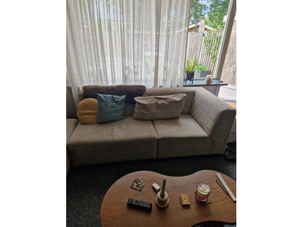 Comfortabele bank in 3 losse delen