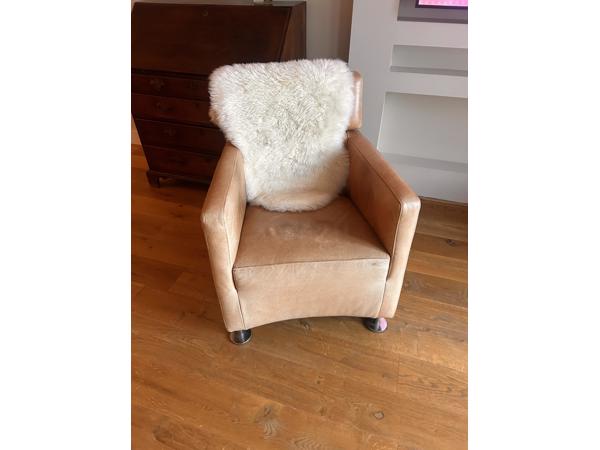 Leren stoel, zit heerlijk!