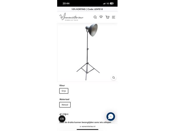 Industri&#xEB;le lamp, 3 poot