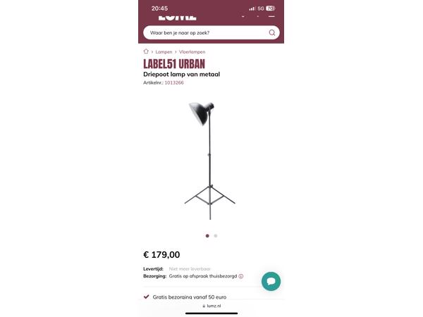 Industri&#xEB;le lamp, 3 poot