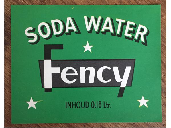 Etiket Fency Soda water