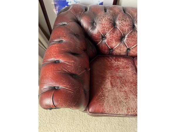 gebruikte Chesterfield bank 2,5 zits