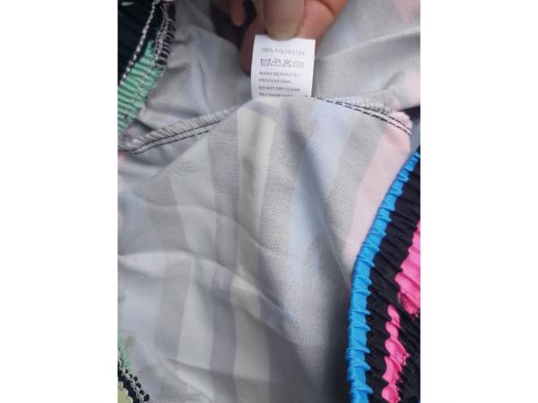 Zwembroek - short meerkleurig met palmbomen M