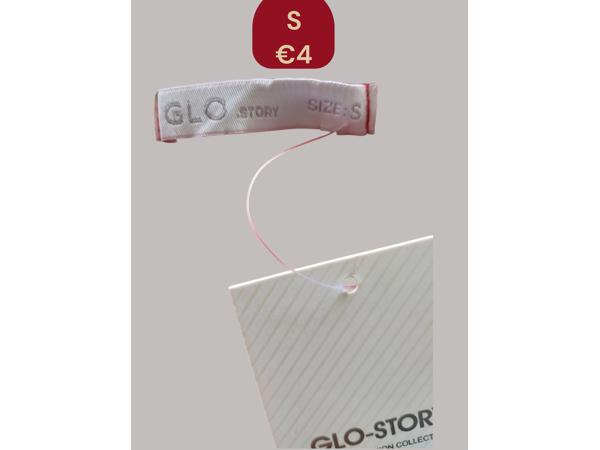 Glo-Story t-shirt Shine all day rood goud S