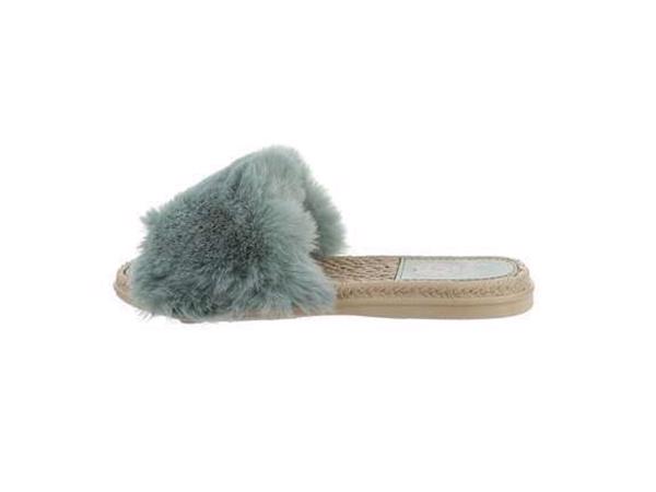 Givana Fluffy muiltjes - slippers groen 39