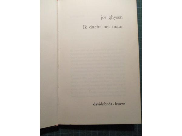 Jos Ghysen  -  Ik dacht het maar