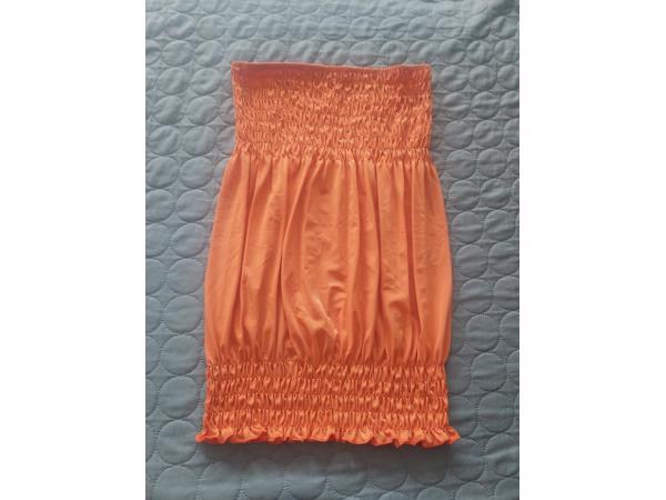 Elastische top oranje one size