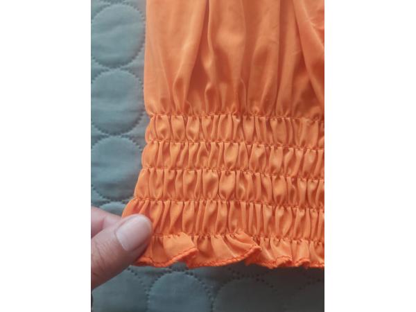 Elastische top oranje one size