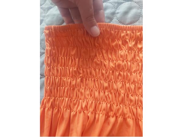 Elastische top oranje one size