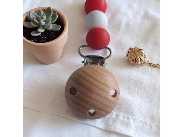 Speenkoord poesje oranje rood wit