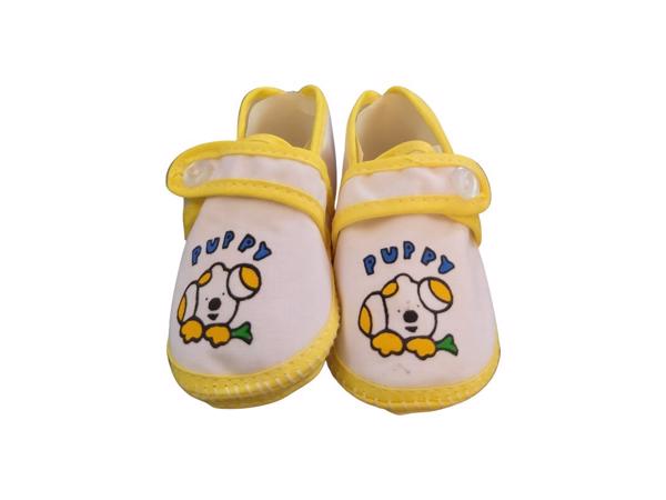 Babyschoenen Geel Met Puppy newborn