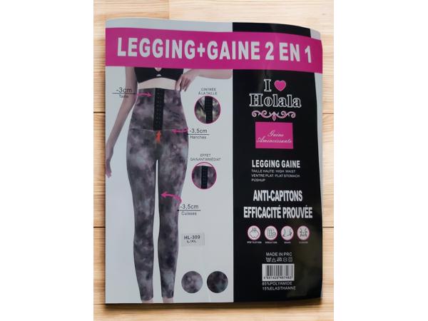 Holala 2 in 1 Push Up legging met haakjes L/XL