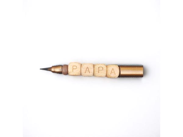 Gepersonaliseerde balpen papa bruin