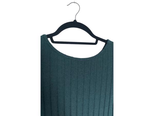 Stretchy lange jurk donkergroen XXL