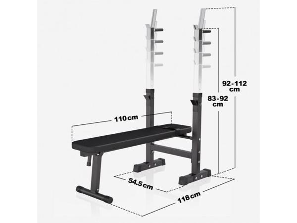 Verstelbare Halterbank Gorilla Sport 70 kg