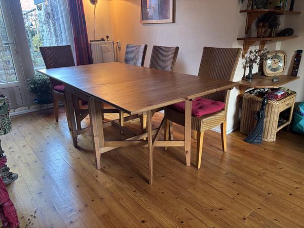 Eettafel, uitklapbaar