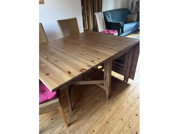 Eettafel, uitklapbaar