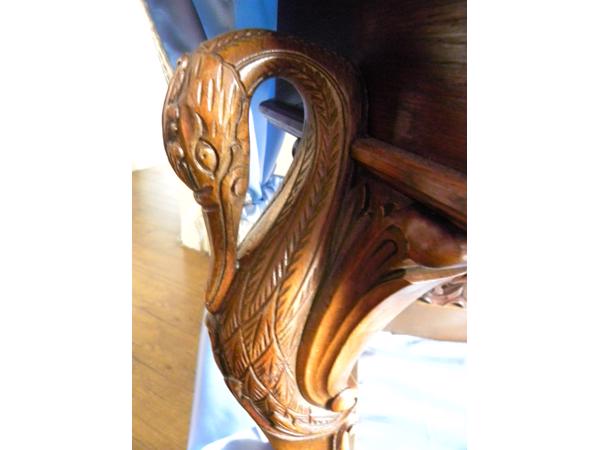 Eikenhouten honden hemelbed