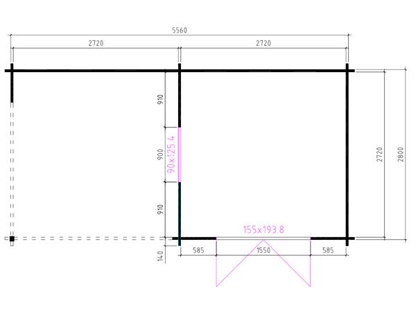NIEUW MODERN Blokhut 3030Z