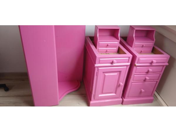 Massief houten bureau