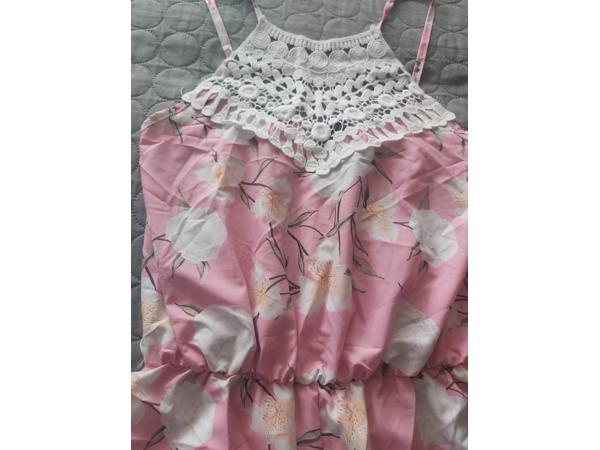 Just me playsuit roze ibiza style one size