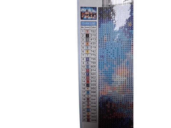 nr 5 Diamond Painting Charles brug Praag 50x40cm (vierkant)