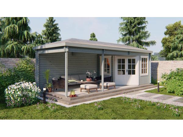 Blokhut - Tuinhuis Bertil | 44 mm | vuren onbehandeld