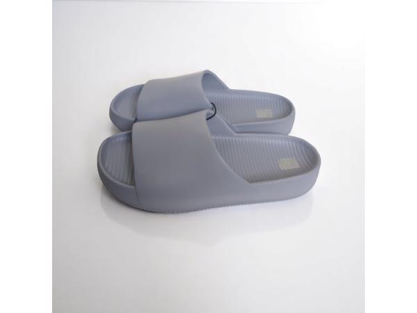 Heren slippers effen grijs 44