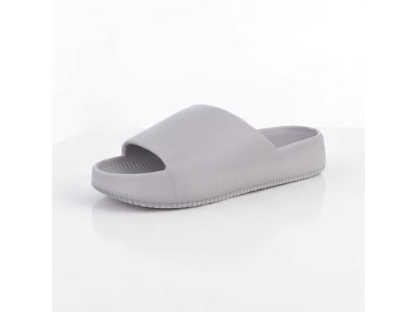 Heren slippers effen grijs 44