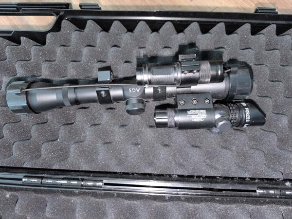 Hatsan BullBoss PCP + Richtkijker & Laser + HILL POMP MK5