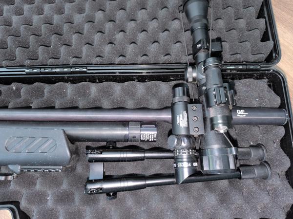 Hatsan BullBoss PCP + Richtkijker & Laser + HILL POMP MK5