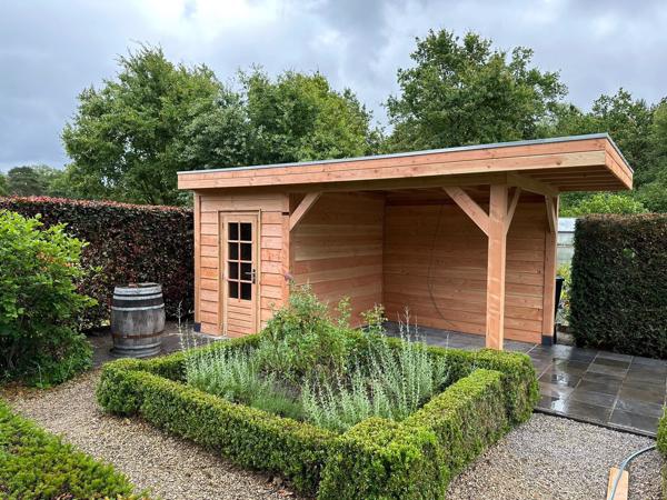 Maatwerk- Douglas houten bijgebouwen, tuinhuisjes