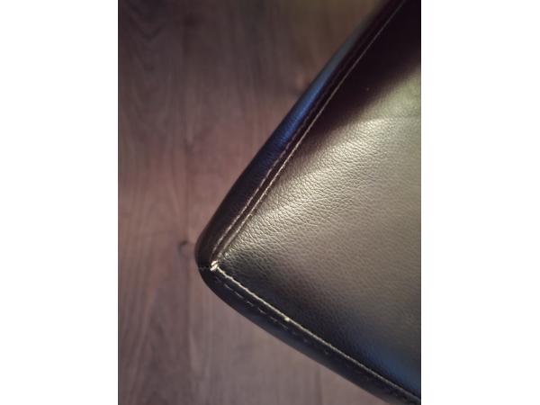 4x Lederlook eetkamerstoelen