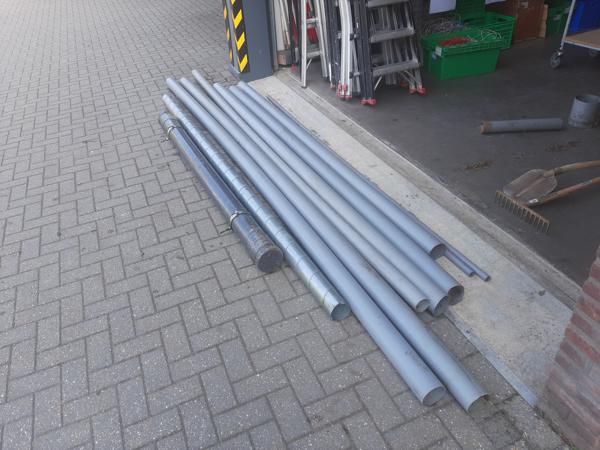 PVC afvoerbuizen 100mm en 75mm