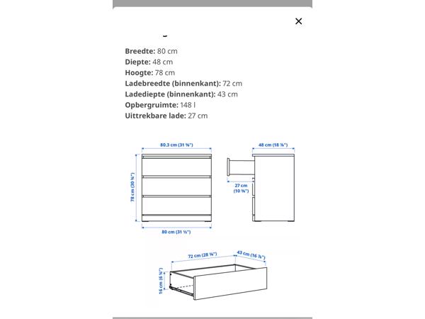 Ladenkast zwart