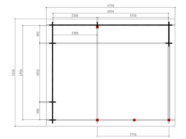 NIEUW Blokhut Wolfskap WKS1