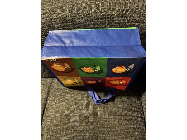 Croky boodschappentas papegaaien print